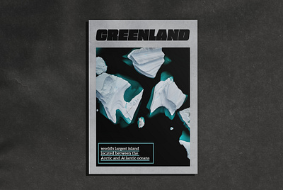 Greenland Editorial analog arctic black design graphic greenland ice iceberg layout minimal minimalist monochrome ocean place poster posteraday print shape typography viusal