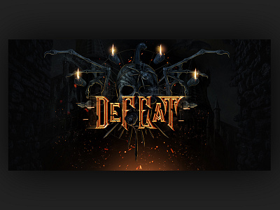 Victory/Defeat Screen dark dark ui defeat game game art game art outsourcing game artist game design game of thrones game ui games victory