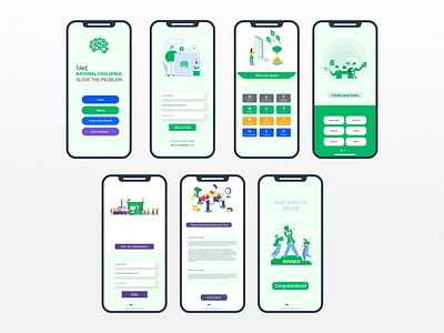 National Challenge App Design app app design app ui design app ui kit app ui ux hackathon ios app design national challenge ui design
