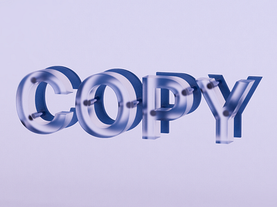 3D Copy Typography 3d copy text typography