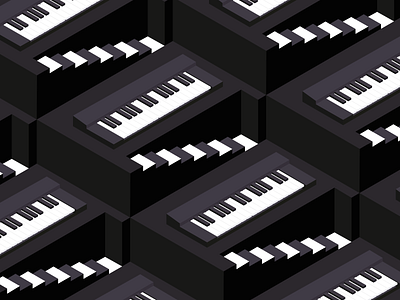 Keyboards Zone | Isometric Graphics Series graphic illustration isometric isometric art isometric design isometric illustration keyboard keyboards music sketch vector