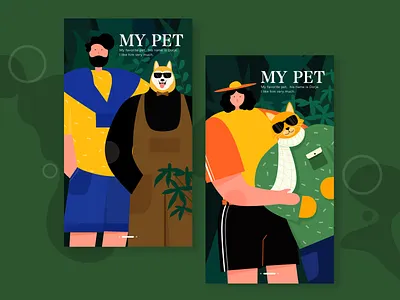 我的宠物 design ui 发现 品牌 宠物 插画 插画设计 界面
