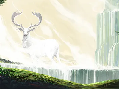 Nature is healing art background design brainpanstudio character design characterdesign concept art dailydesignchallenge design digital art illustration