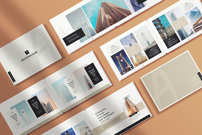 Modern Architecture Brochure 210x148 architecture booklet catalog catalogue company creative design interior landscape minimal modern multipurpose photography photoshop portfolio psd simple template white