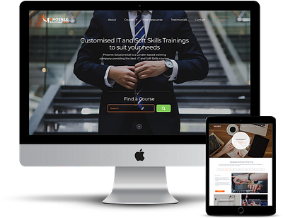 IT Training company website redesign app branding design it training ui ux web