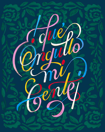 Facebook x Abraham Lule illustration lettering letters logo logotype mexico signpainting type typography