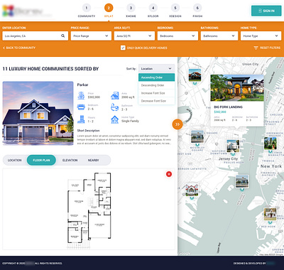 Proppety Search Filter Page branding design illustration illustrator mockup design mortgage property search realestate typography vector web deisgn