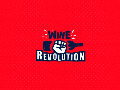 Wine Revolution Logo argentina bottle brand branding break design identity logo mendoza revolution wine wine bottle wine logo wine revolution