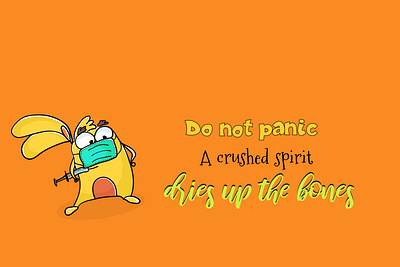 motivated banner bunny epidemic funny animal hare medical panic rabbit