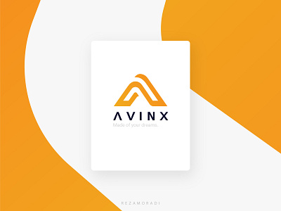 AVINX logo design a logo abstract abstract logo brand brand design brand identity branding illustration logo logo design logo design for a minimal minimalism visual identity