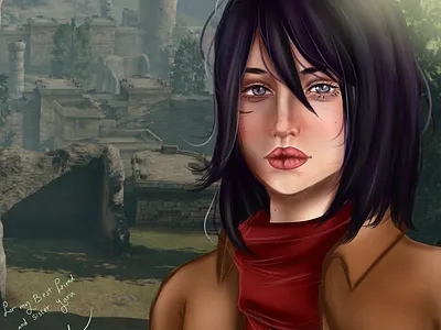 Mikasa Realistic anime anime studio character characterdesign characters mikasalentiny