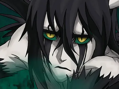 Ulquiorra Cifer. Bleach Anime adobe photoshop anime art black bleach bleach anime character character design colorful digital art digital illustration digital painting drawing fanart fantasy green hollow illustration manga painting