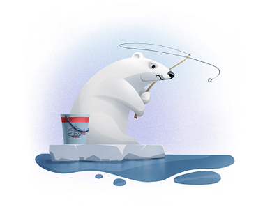 Polar Bear #1 2d illustration anger bear character design fish fisherman fishing frustration ice illustration illustration art polar bear polarbear procreate procreate app procreate art procreateapp sea