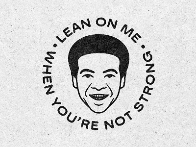 Lean On Me bill withers illusration portrait