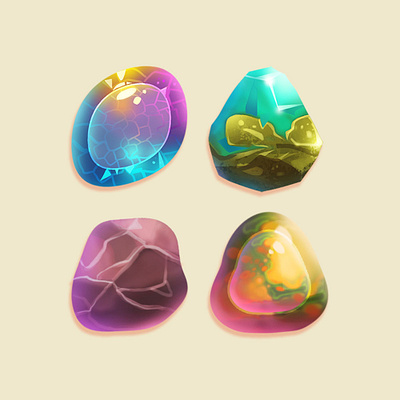 gems fantasy game art game artist game icons icon illustration item magic