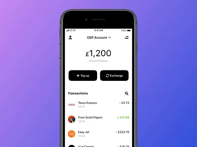 Multi-Currency Accounts bank app banking currencies currency currency exchange money money transfer