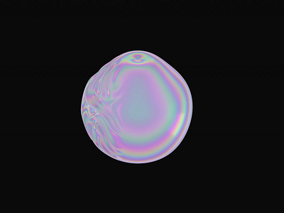 Day 03 | Iridescent Sphere 3d ai c4d c4dart cinema4d hyped octane ui