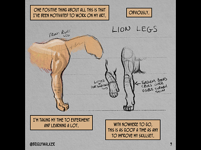 COVID-19 Thoughts #9 art comic comic book comics covid covid 19 covid19 digital art drawing lion lions