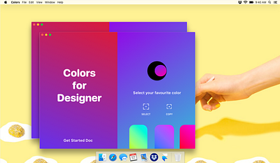 Colors for Designer on MacOS 2d app colorful colors design designer desktop dribbble framerx gradient macos