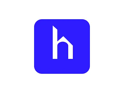 Hamia house logo africa app blue clean design landlord landlord app logo minimalist real estate real estate logo rent rental app tenant app