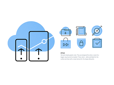 Progress Software colour icon style flat icons illustration ui vector