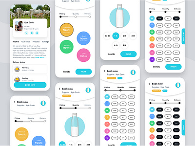 book an service flow forms ui ui design ux uxdesign