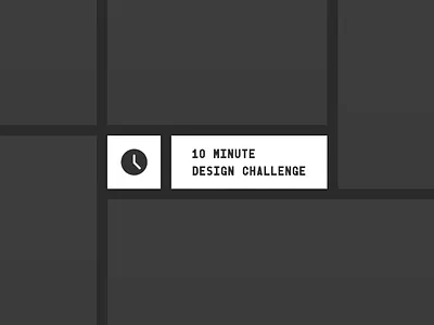 10 Minute Design Challenge 10 minutes adobe illustrator adobe photoshop challenge design logo