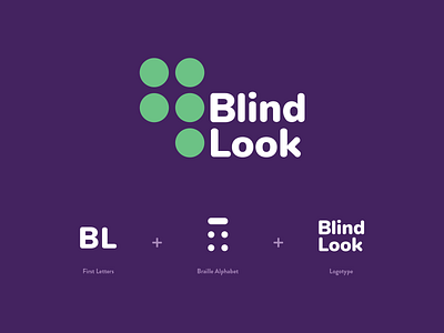 Blind Look Logo Design art direction braille brand design branding branding design creative design design graphic design logo logo design logo design branding logo design concept logo designer logo designers logotype vector