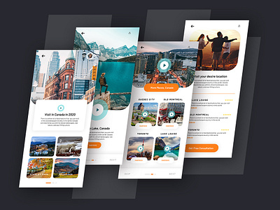 Travel Visit IOS App Template app mobile app travel app travel ui website