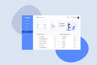 Fitness Dashboard | Ux / Ui Design | Concept application concept creative dashboard design fitness health illustration illustrator lifestyle photoshop sketchapp ui uidesign ux uxdesign uxui