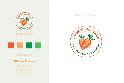 carrot logo design branding business food identity illustration logo logo design vector