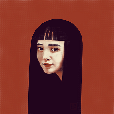 Portrait of Yuka design digital art illustration illustration digital painting photoshop portrait portrait illustration