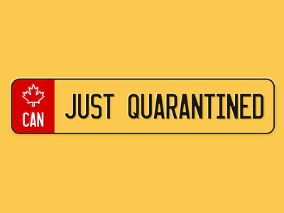 Just Quarantined blur british dailyui design embossed graphic design illustration illustrator license plate metal plate retro simple sketch typography design ui uk uk license plate vector vintage