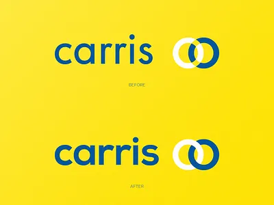Carris | Rebranding (Unofficial) before after before and after blue brand identity bus carris circles identity branding logo logo design logo design branding logo mark logotype mark portugal rebrand rebranding redesign yellow