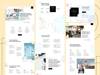 Odore Website Subpages design fashion landing page parfume sampling subpage ui ux web web design website