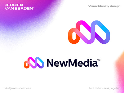 NewMedia - Logo Design agency branding creative monogram design environment flow gradient graphic design letter m lettermark line gradient logo media mn modern logo monogram new media startup visual identity design work