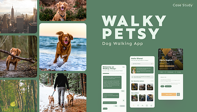 Walky Petsy - Take your dog for a walk app design dribbble graphic design product design