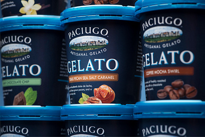 Paciugo Gelato Pints design food gelato icecream italian packaging