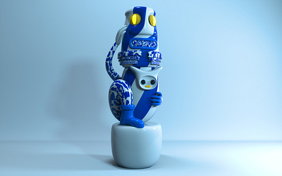 totem 3d illustration