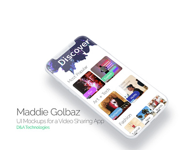 Video Sharing App for Late Teens app app design application design illustration ui ux