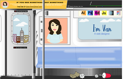 nysubway adobe illustrator branding portfolio design ui