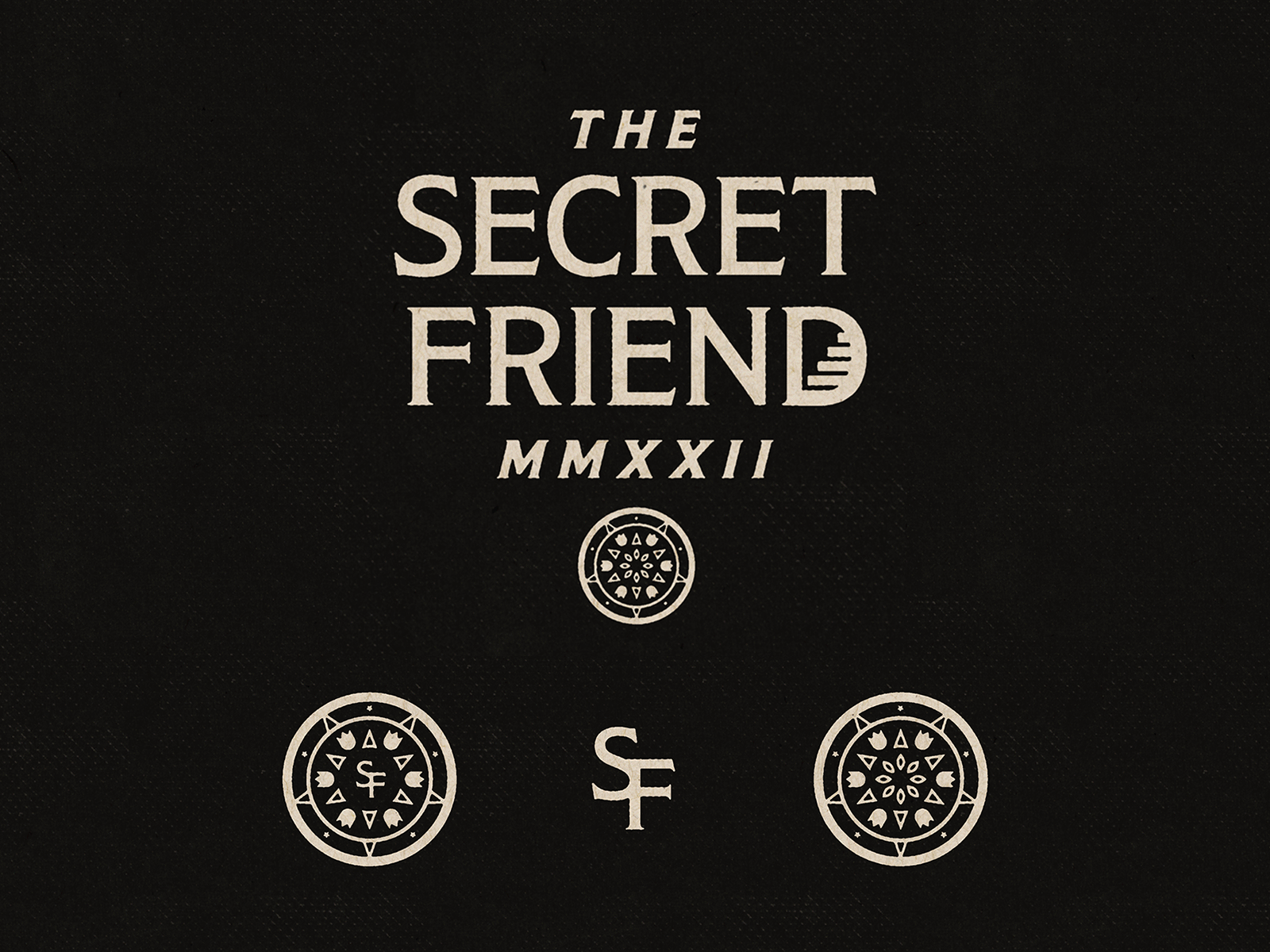🔑 The Secret Friend 🔑 branding design illustration logo music type typography vector