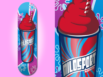 CR Milo Shop Deck deck graphics influence milo milosport retro salt lake skateboarding slurpee utah