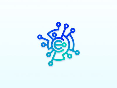 Centro Estadístico bigdata blue branding data datacenter design id logo mexico turquoise vector