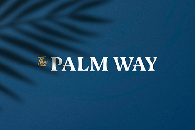 The Palm Way — Logo Update hotel logo retro tropical