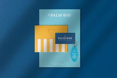 The Palm Way — Stationery Update hotel logo retro tropical