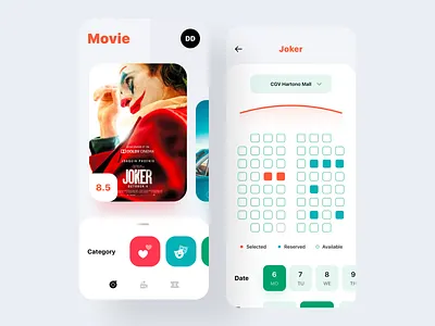 Movie App - Exploration app cinema clean design details exploration film icon iphone mobile movie app ui userinterface ux