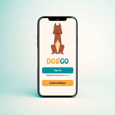 DogGo: A Dog Walking App case study design process dog dog walking mobile app product design ui ux