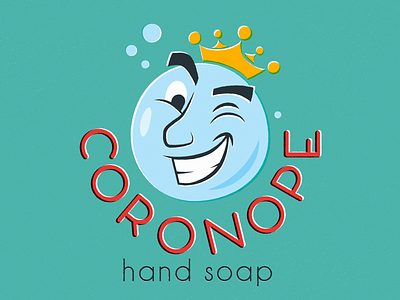 Dribbble Weekly Warmup 030: Soap blue coronavirus midcentury orange print red soap teal