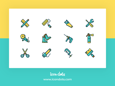 Icon Pack - Tools flat icon flatdesign icon iconography icons icons design iconset tool set tools icons vector icons